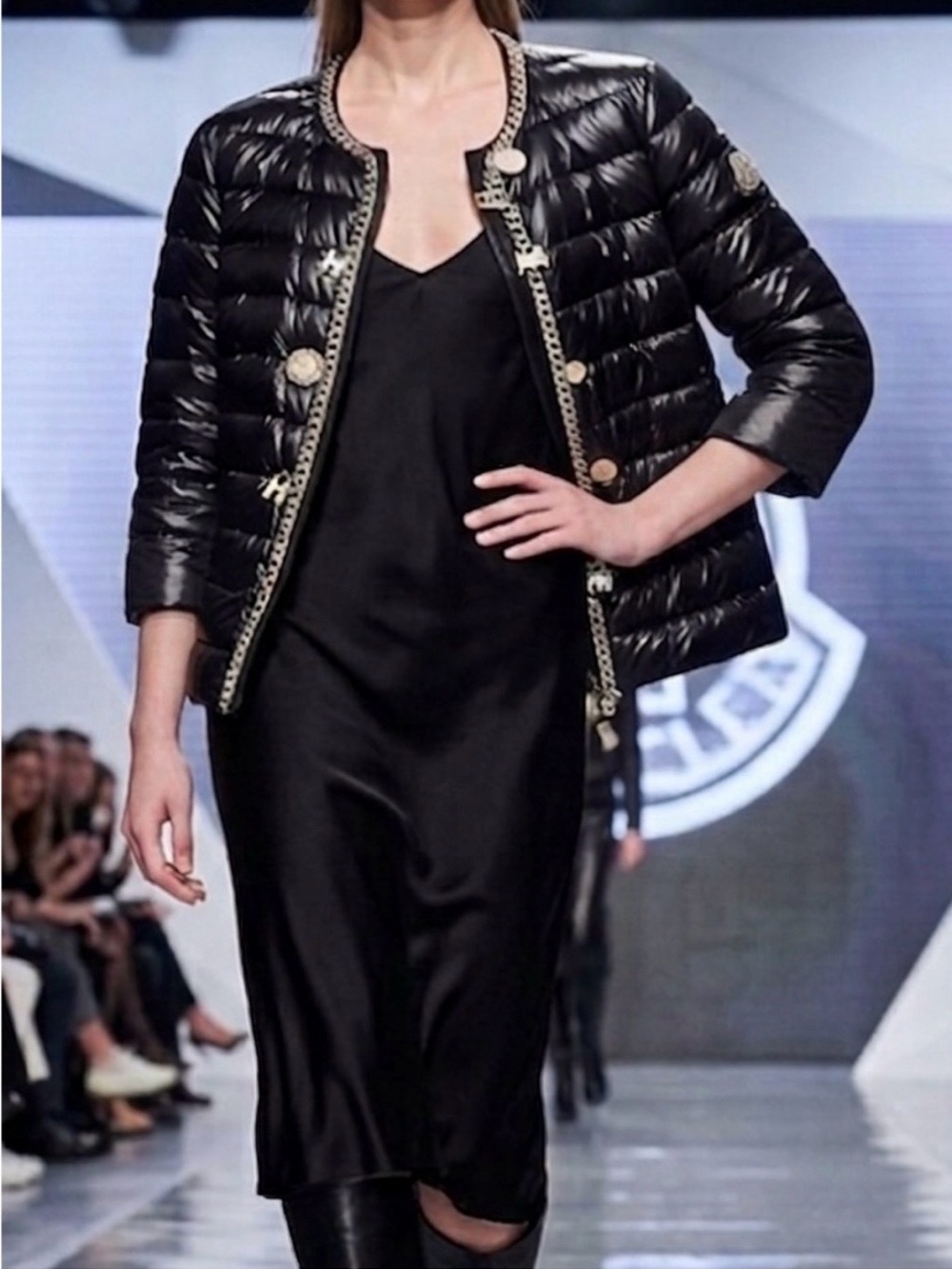 Elisabetta Franchi made in Italy Quilted Chain-Trim Jacket